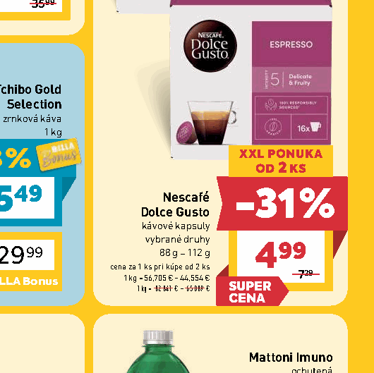 Nescafé Dolce Gusto kávové kapsuly vybrané druhy –