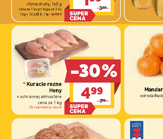 Kuracie rezne Heny v ochrannej atmosfére