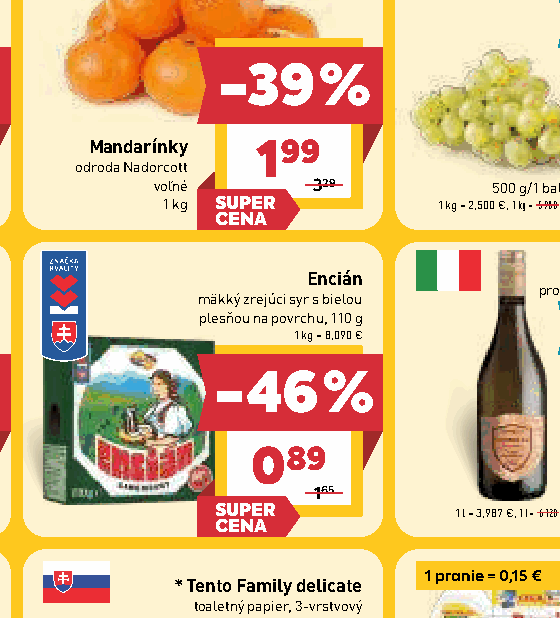 Encián mäkký zrejúci syr s bielou plesňou na povrchu, 110 g