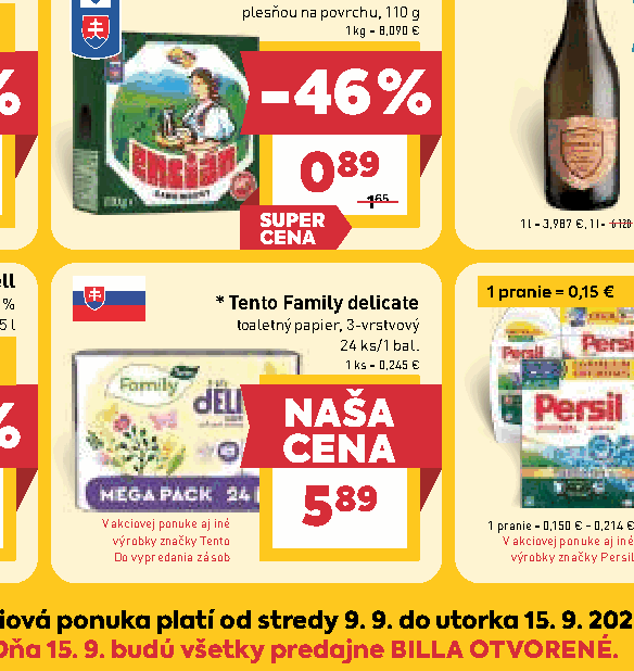 Tento Family delicate toaletný papier, 3-vrstvový
