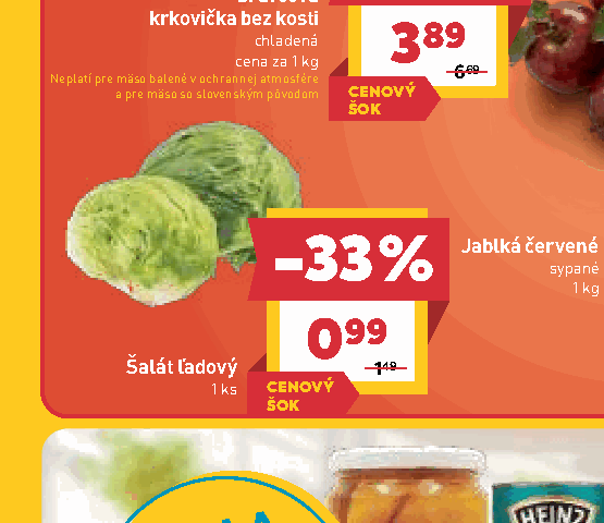Chopok saláma Šalát ľadový