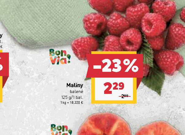 Maliny balené