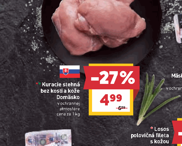 Kuracie stehná bez kosti a kože Domäsko v ochrannej atmosfére