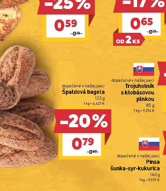 Špaldová bageta