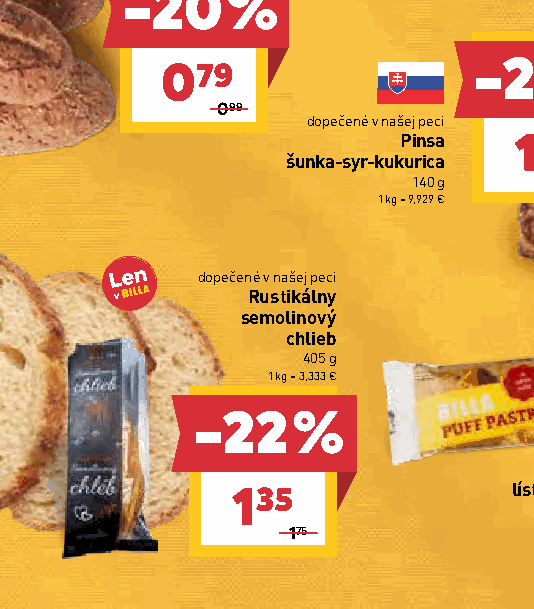 Rustikálny semolinový chlieb