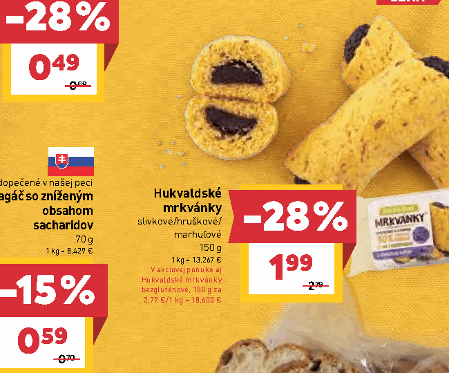 Hukvaldské mrkvánky slivkové/hruškové/ marhuľové Hukvaldské mrkvánky