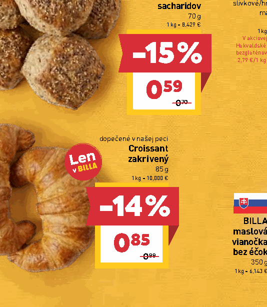 Croissant zakrivený