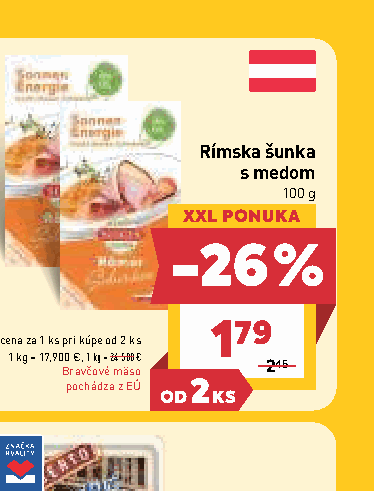 Rímska šunka s medom