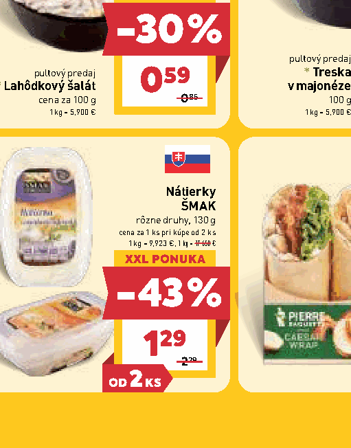 Nátierky ŠMAK rôzne druhy, 130 g