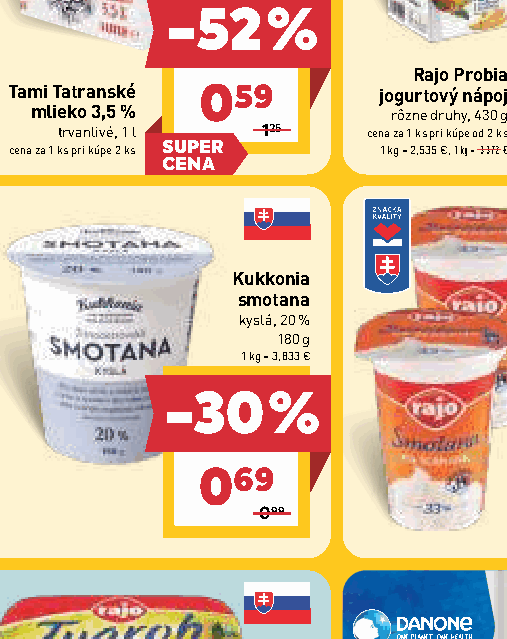 Kukkonia smotana kyslá, 20 %