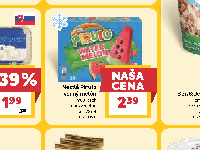 Nestlé Pirulo vodný melón multipack vodový melón