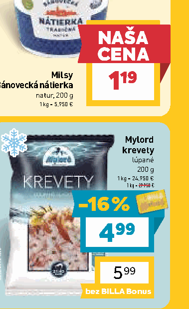 Mylord krevety lúpané