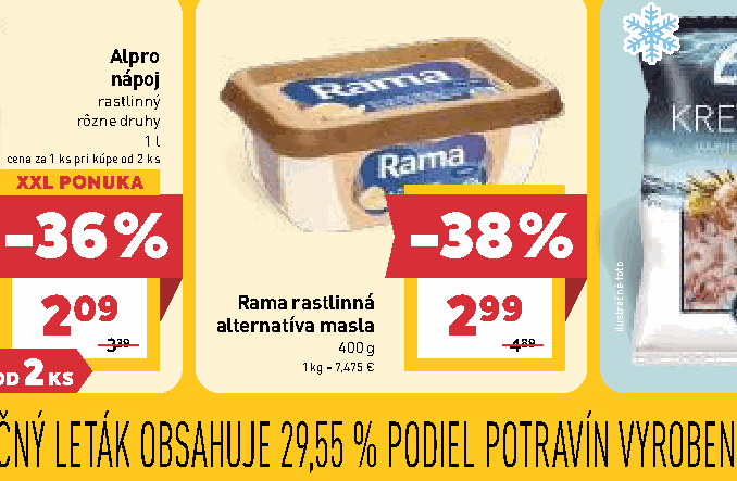 Rama rastlinná alternatíva masla