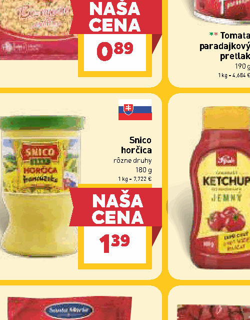 Snico horčica rôzne druhy