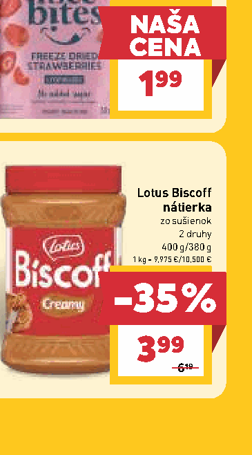 Lotus Biscoff nátierka zo sušienok 2 druhy