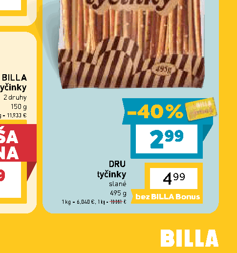 DRU tyčinky slané