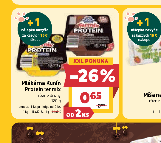 Mlékárna Kunín Proteín termix rôzne druhy