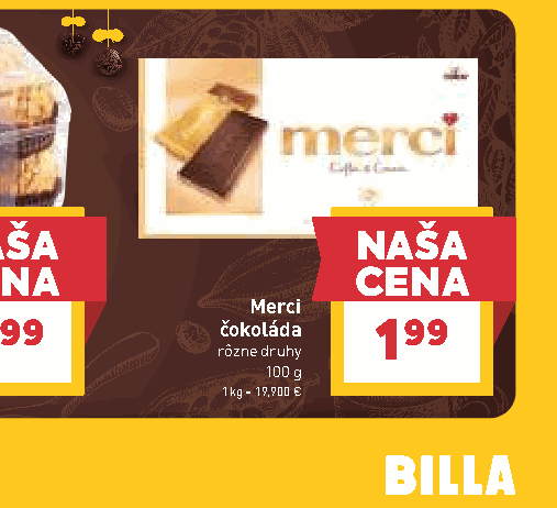 Merci čokoláda rôzne druhy