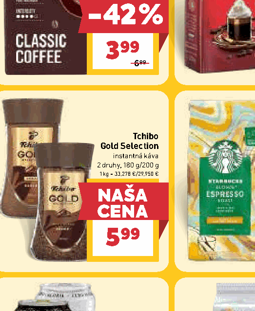 Tchibo Gold Selection instantná káva