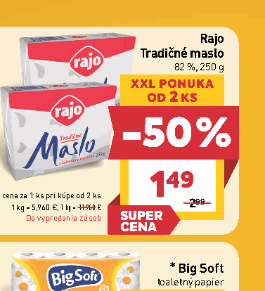 Rajo Tradičné maslo