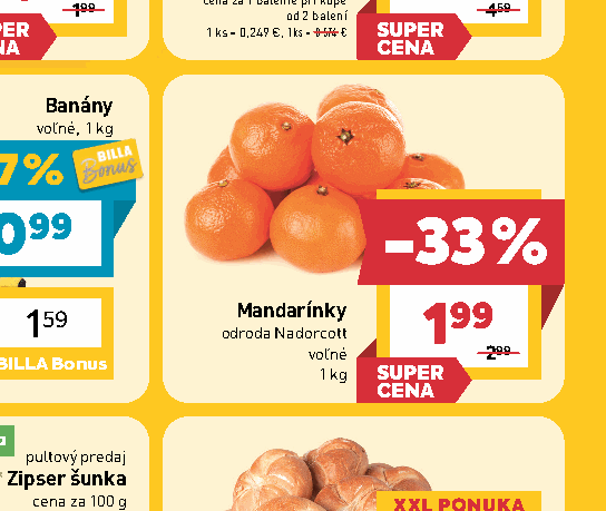 Mandarínky odroda Nadorcott voľné