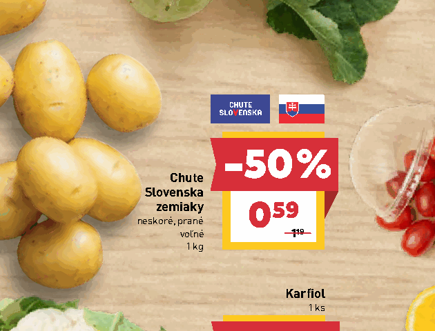 Slovenska zemiaky neskoré, prané voľné
