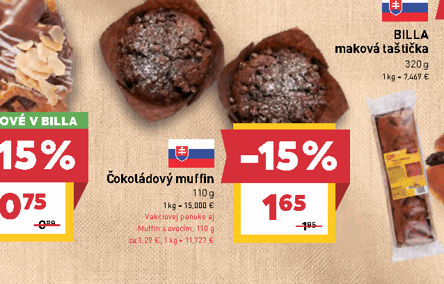 Muffin s ovocím, 110 g