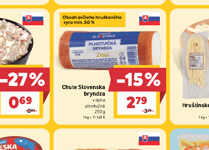 Chute Slovenska bryndza v dyhe plnotučná