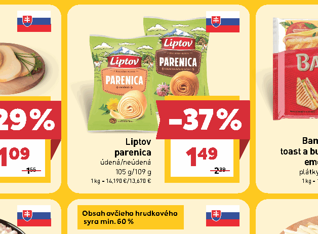Liptov parenica údená/neúdená