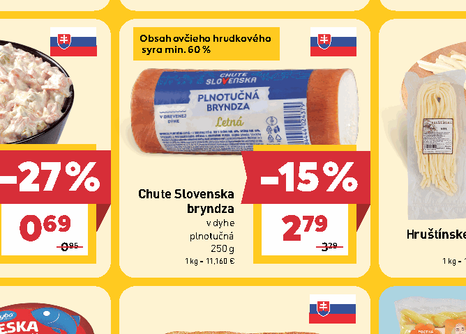 Chute Slovenska bryndza v dyhe plnotučná