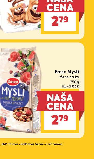 Emco Mysli rôzne druhy