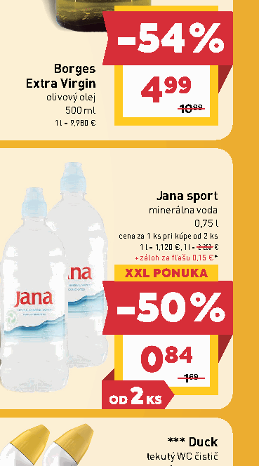 Jana sport minerálna voda