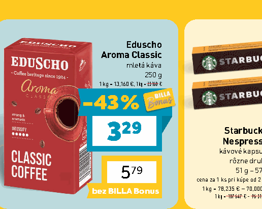 Eduscho Aroma Classic mletá káva