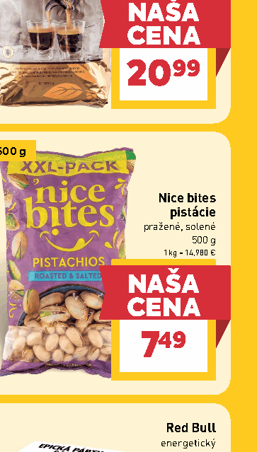 Nice bites pistácie pražené, solené