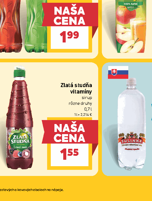 Zlatá studňa vitamíny sirup rôzne druhy