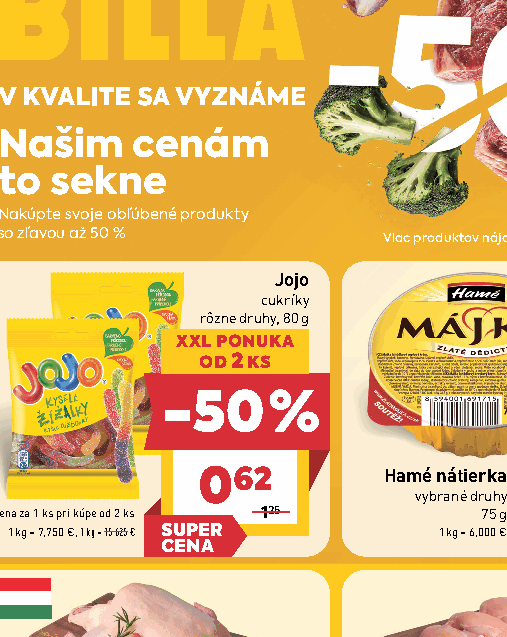 Jojo cukríky rôzne druhy, 80 g