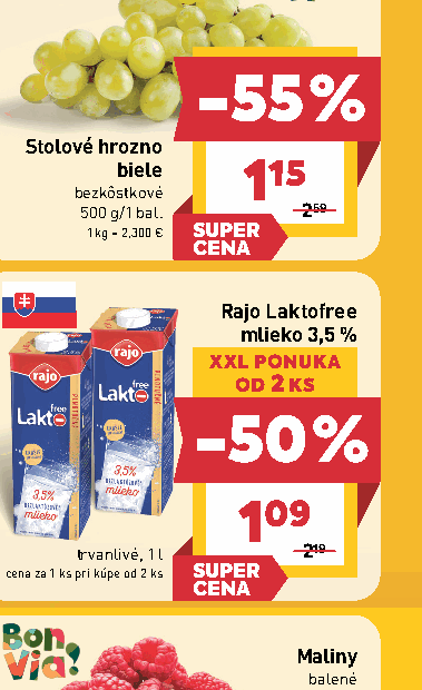 Rajo Laktofree mlieko 3,5 %
