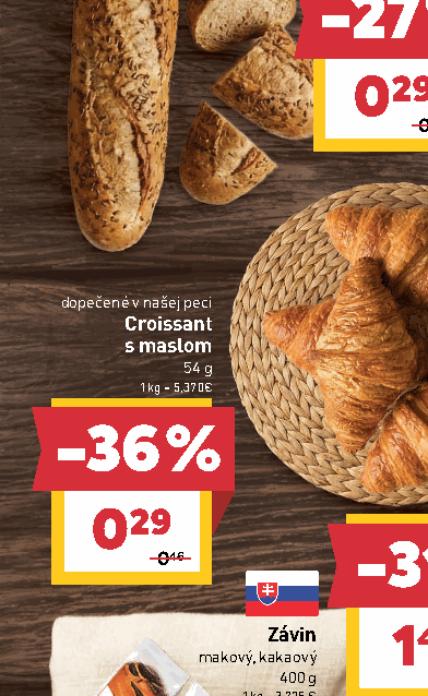 Croissant s maslom