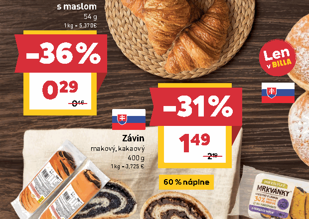 Závin makový, kakaový