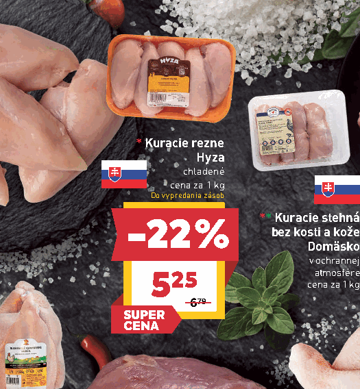 Kuracie rezne Hyza chladené