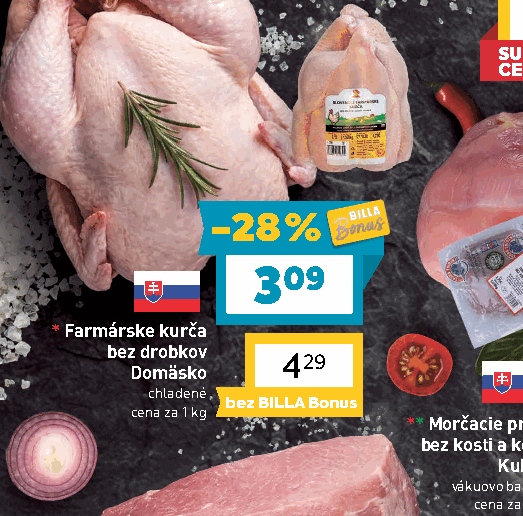 Farmárske kurča bez drobkov Domäsko chladené