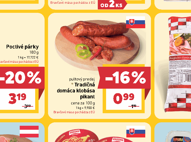 Tradičná domáca klobása pikant