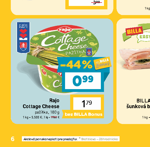 Rajo Cottage Cheese pažítka, 180 g