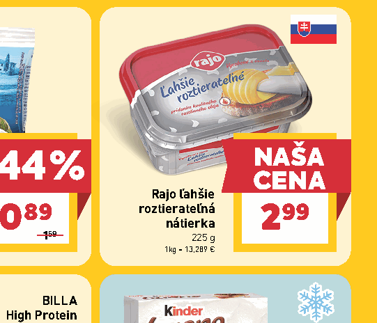 Rajo ľahšie roztierateľná nátierka