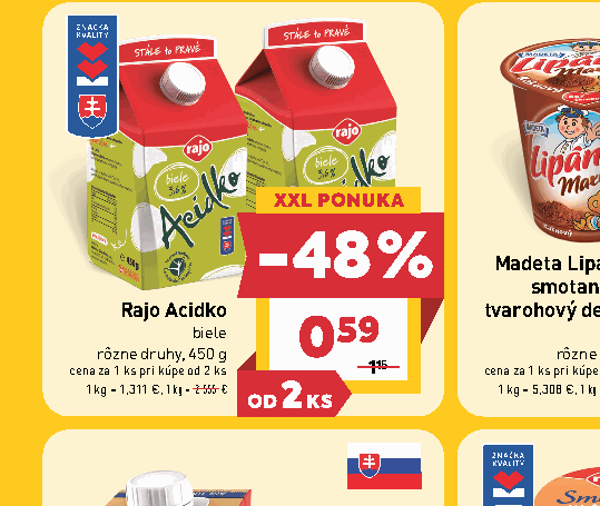 Rajo Acidko biele rôzne druhy, 450 g