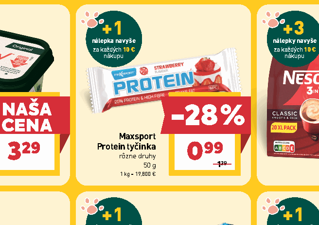 Maxsport Protein tyčinka rôzne druhy