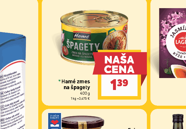 Hamé zmes na špagety