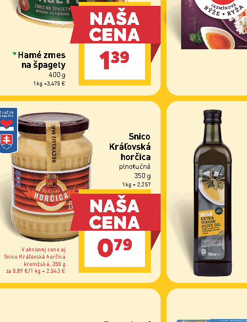 Snico Kráľovská horčica plnotučná