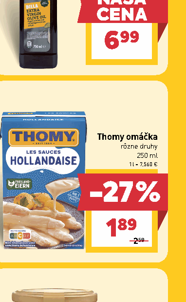 Thomy omáčka rôzne druhy