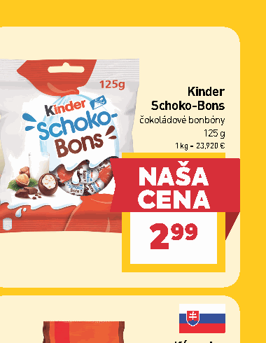 Kinder Schoko-Bons čokoládové bonbóny